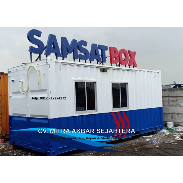 Container Samsat 20 Feet Modifikasi